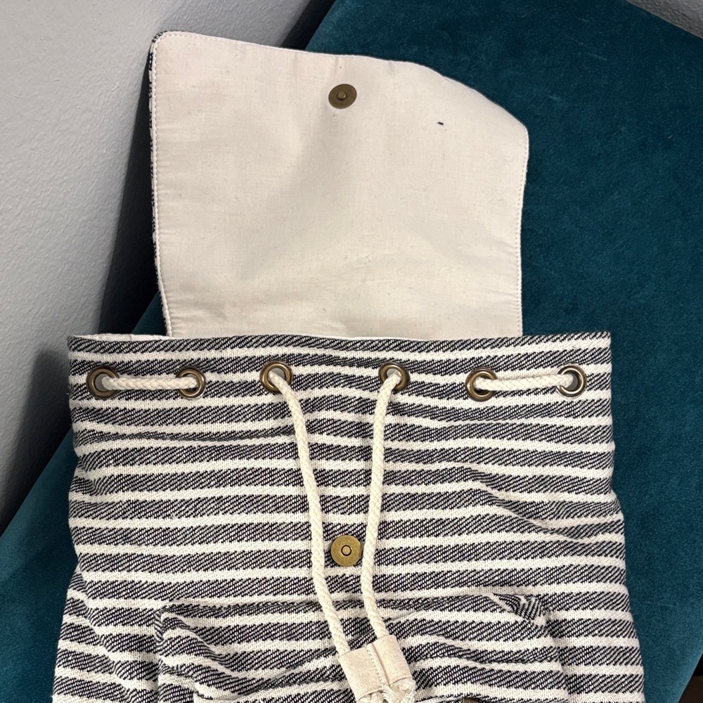 Roxy Striped Canvas Backpack - image 2